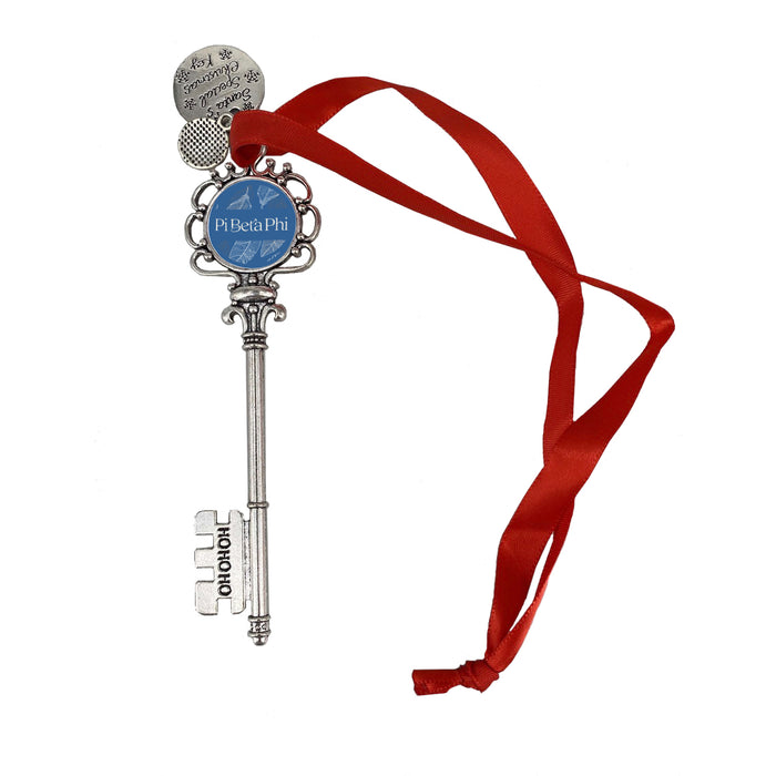 Pi Beta Phi Christmas Ornament Santa Magic Key