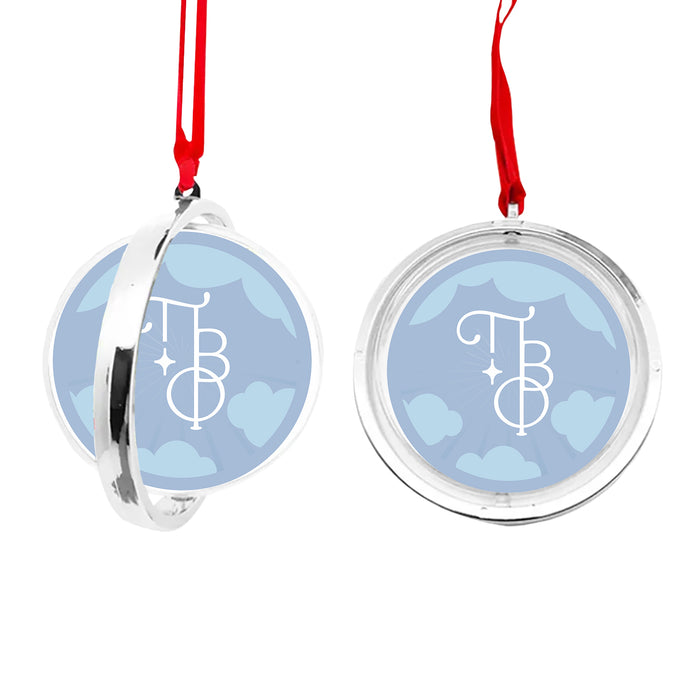 Pi Beta Phi Christmas Reversible Flat Round Ornament