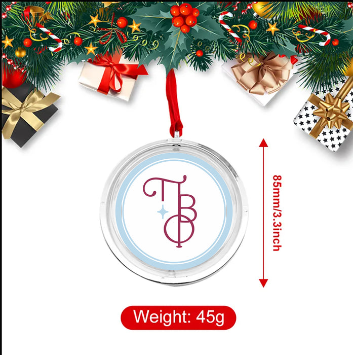 Pi Beta Phi Christmas Reversible Flat Round Ornament