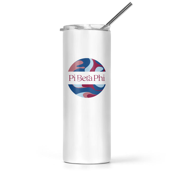 Pi Beta Phi Stainless Steel Skinny Tumbler 20 OZ