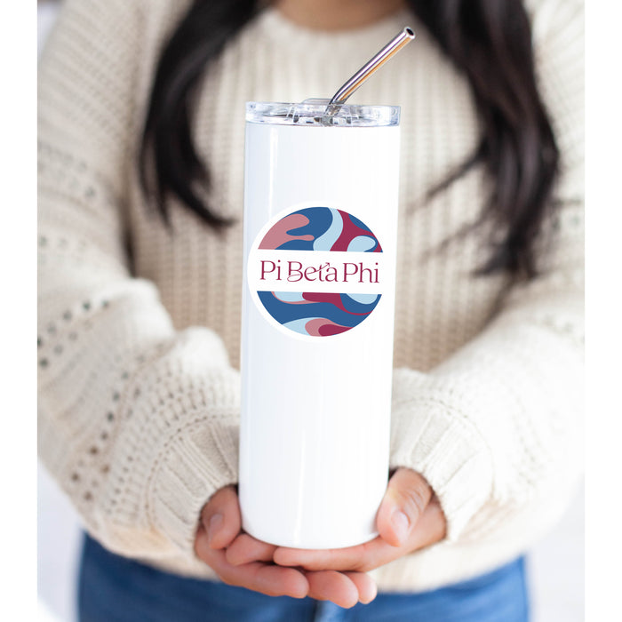 Pi Beta Phi Stainless Steel Skinny Tumbler 20 OZ