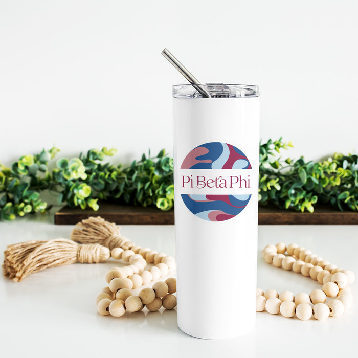 Pi Beta Phi Stainless Steel Skinny Tumbler 20 OZ