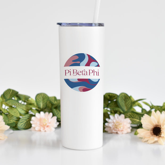 Pi Beta Phi Stainless Steel Skinny Tumbler 20 OZ