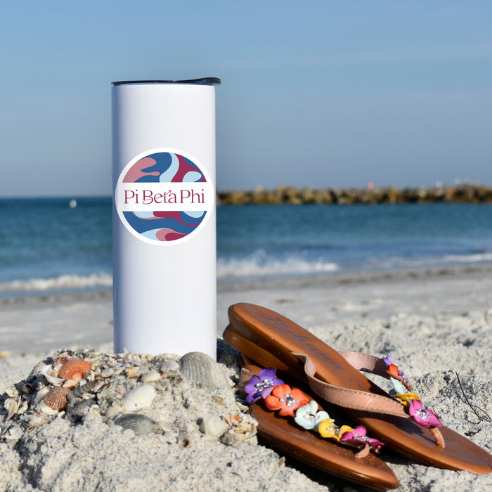 Pi Beta Phi Stainless Steel Skinny Tumbler 20 OZ