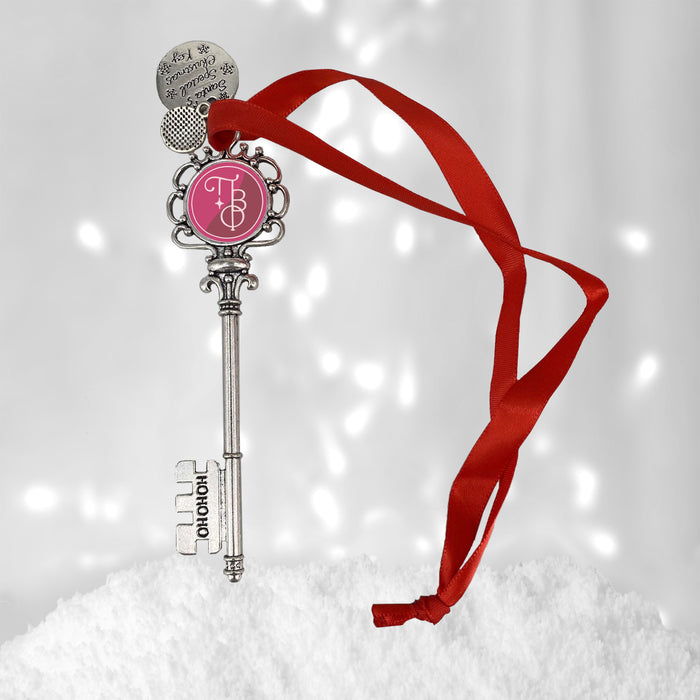 Pi Beta Phi Christmas Ornament Santa Magic Key