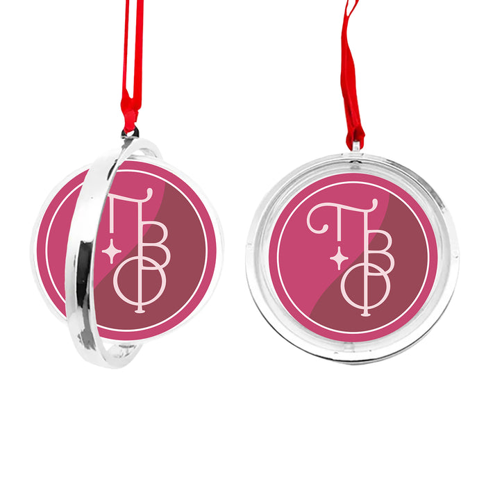 Pi Beta Phi Christmas Reversible Flat Round Ornament