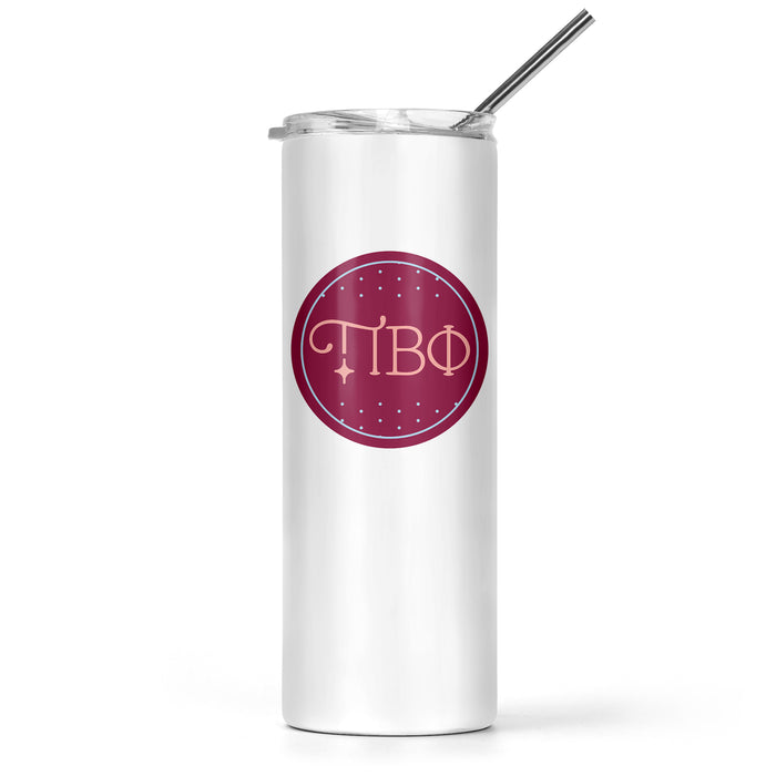Pi Beta Phi Stainless Steel Skinny Tumbler 20 OZ