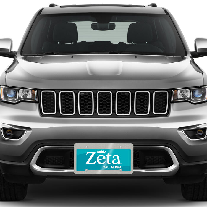 Zeta Tau Alpha Decorative License Plate