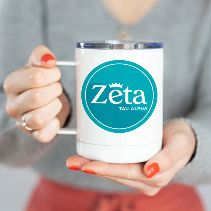 Zeta Tau Alpha Stainless Steel Travel Mug 13 OZ