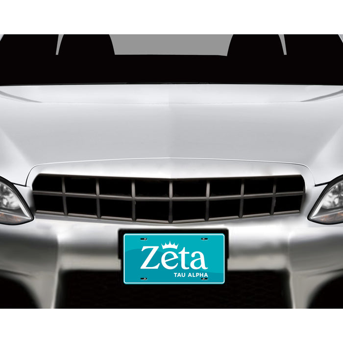 Zeta Tau Alpha Decorative License Plate
