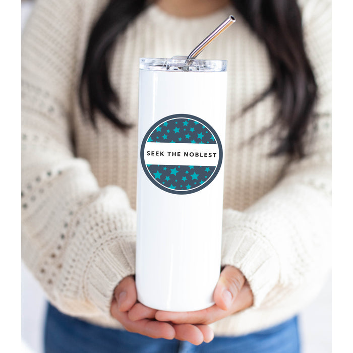 Zeta Tau Alpha Stainless Steel Skinny Tumbler 20 OZ