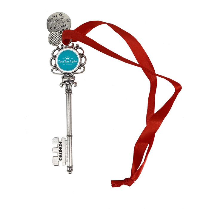 Zeta Tau Alpha Christmas Ornament Santa Magic Key