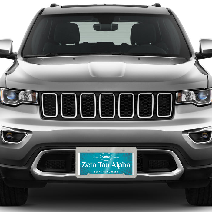 Zeta Tau Alpha Decorative License Plate