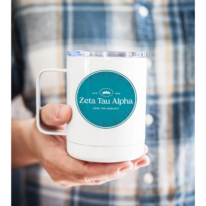 Zeta Tau Alpha Stainless Steel Travel Mug 13 OZ