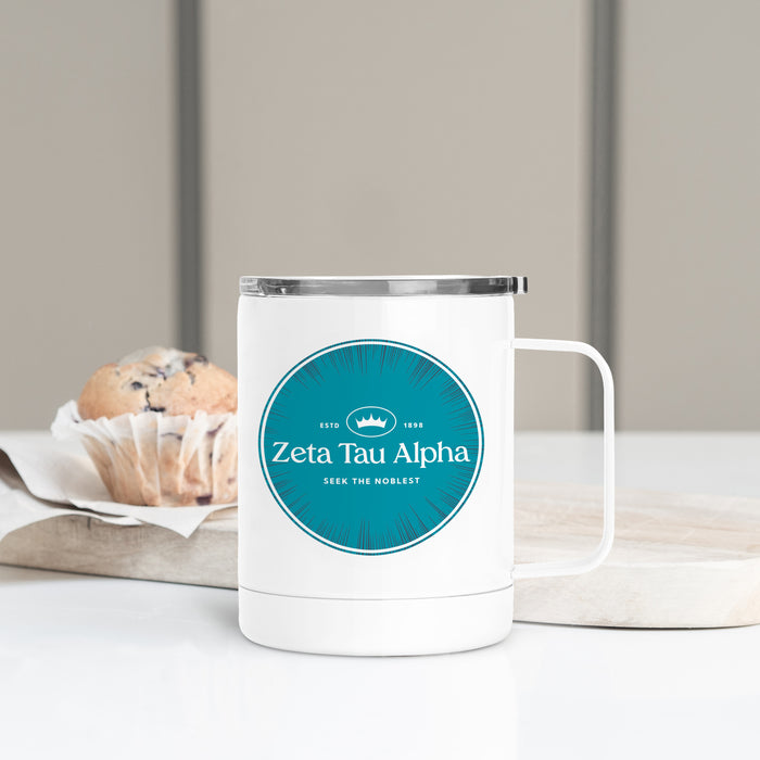 Zeta Tau Alpha Stainless Steel Travel Mug 13 OZ