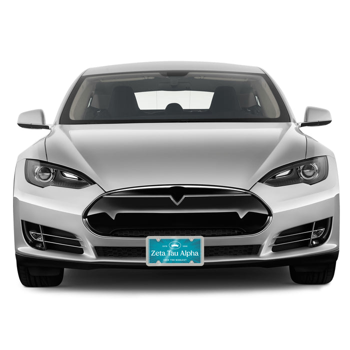 Zeta Tau Alpha Decorative License Plate