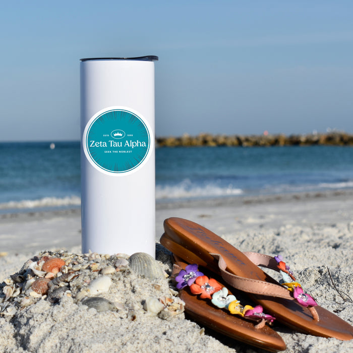 Zeta Tau Alpha Stainless Steel Skinny Tumbler 20 OZ
