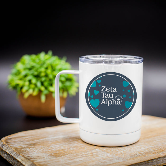 Zeta Tau Alpha Stainless Steel Travel Mug 13 OZ