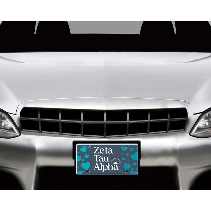 Zeta Tau Alpha Decorative License Plate