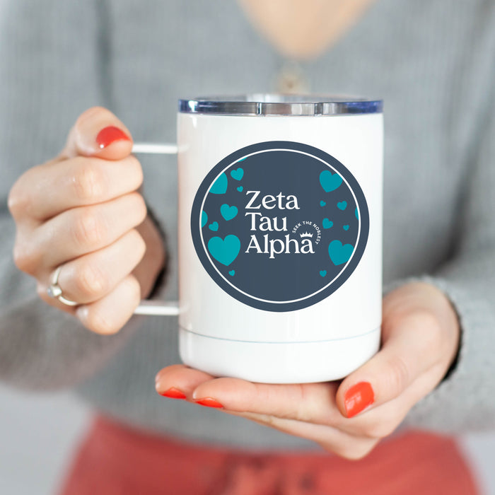 Zeta Tau Alpha Stainless Steel Travel Mug 13 OZ