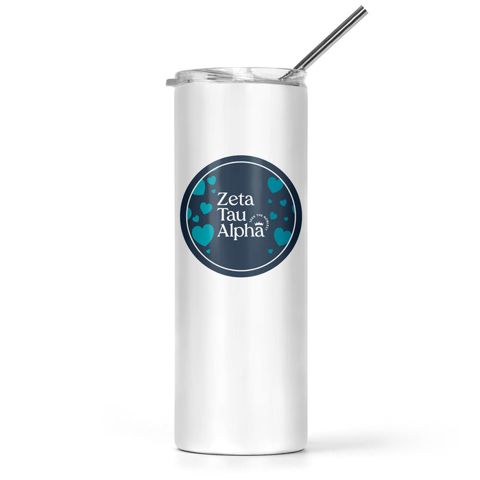 Zeta Tau Alpha Stainless Steel Skinny Tumbler 20 OZ