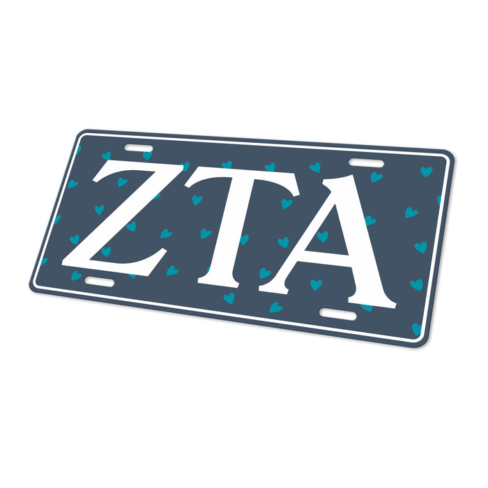Zeta Tau Alpha Decorative License Plate