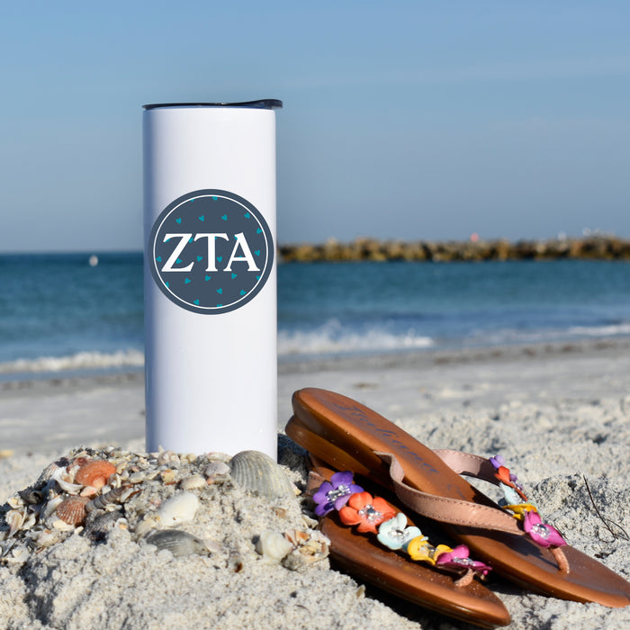 Zeta Tau Alpha Stainless Steel Skinny Tumbler 20 OZ
