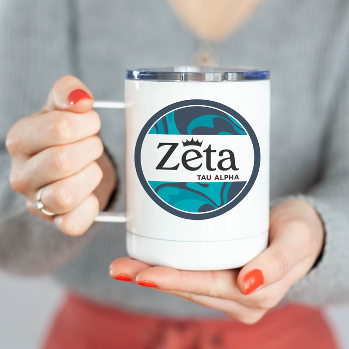 Zeta Tau Alpha Stainless Steel Travel Mug 13 OZ