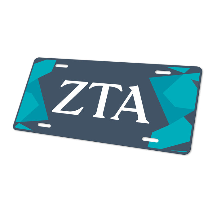 Zeta Tau Alpha Decorative License Plate