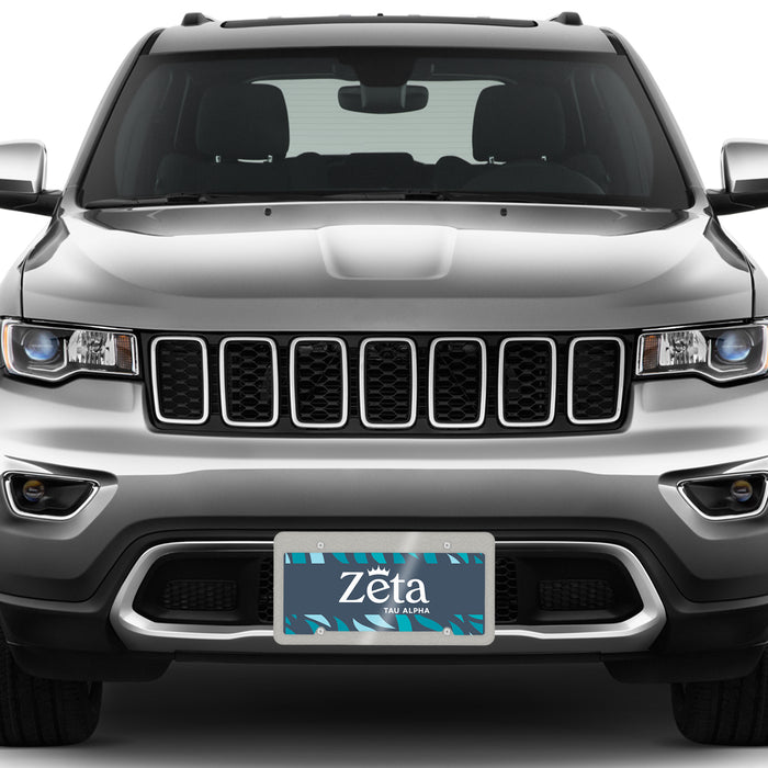 Zeta Tau Alpha Decorative License Plate
