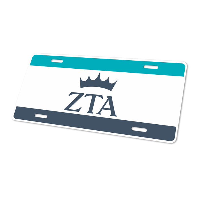 Zeta Tau Alpha Decorative License Plate