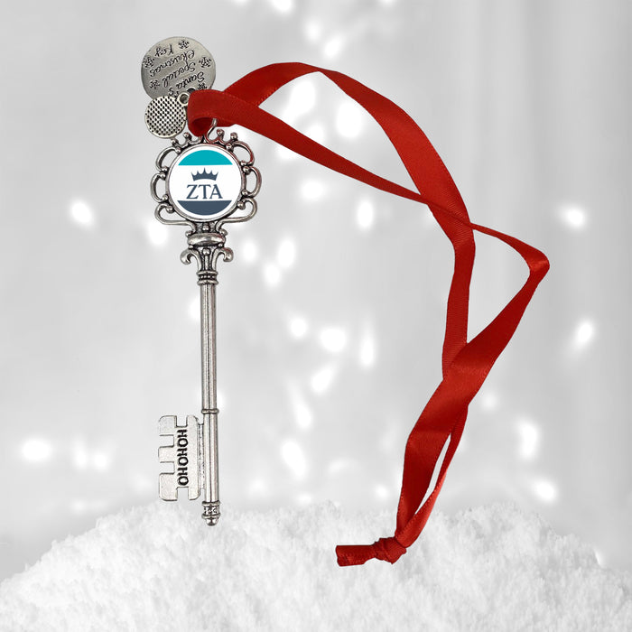 Zeta Tau Alpha Christmas Ornament Santa Magic Key