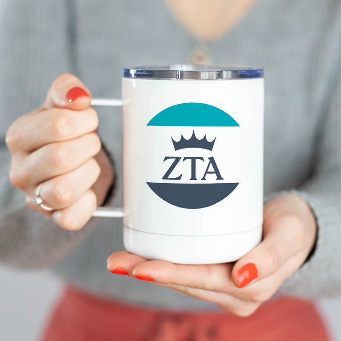 Zeta Tau Alpha Stainless Steel Travel Mug 13 OZ