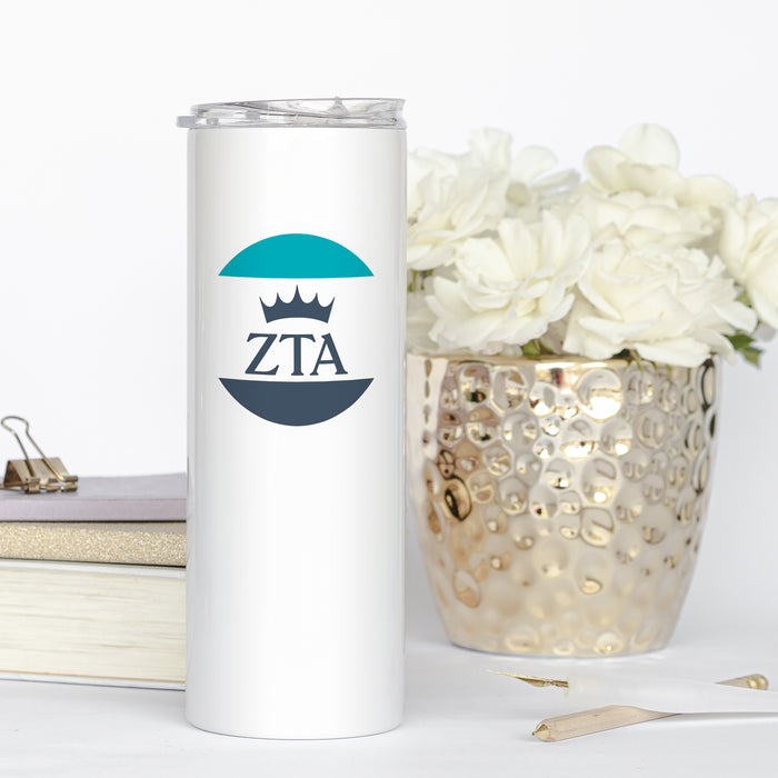 Zeta Tau Alpha Stainless Steel Skinny Tumbler 20 OZ