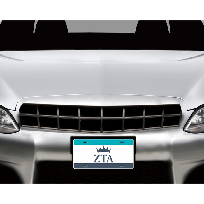 Zeta Tau Alpha Decorative License Plate