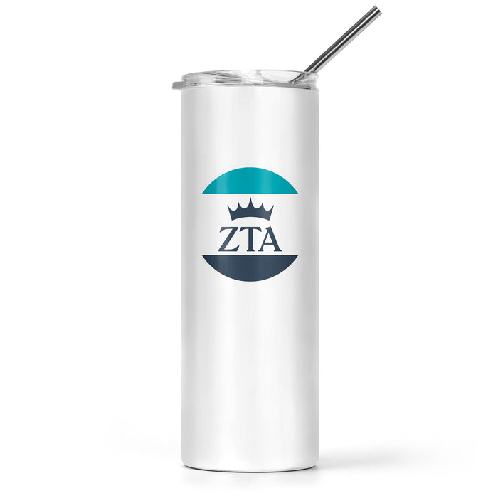 Zeta Tau Alpha Stainless Steel Skinny Tumbler 20 OZ