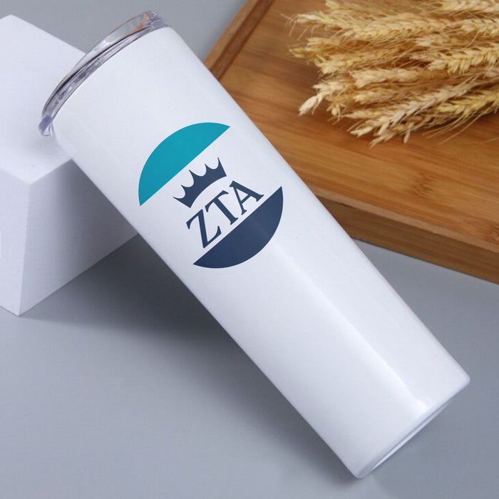 Zeta Tau Alpha Stainless Steel Skinny Tumbler 20 OZ