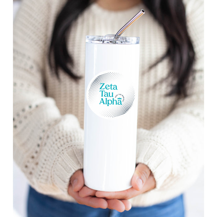 Zeta Tau Alpha Stainless Steel Skinny Tumbler 20 OZ