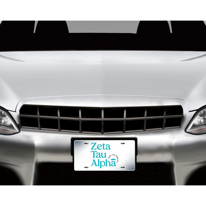 Zeta Tau Alpha Decorative License Plate
