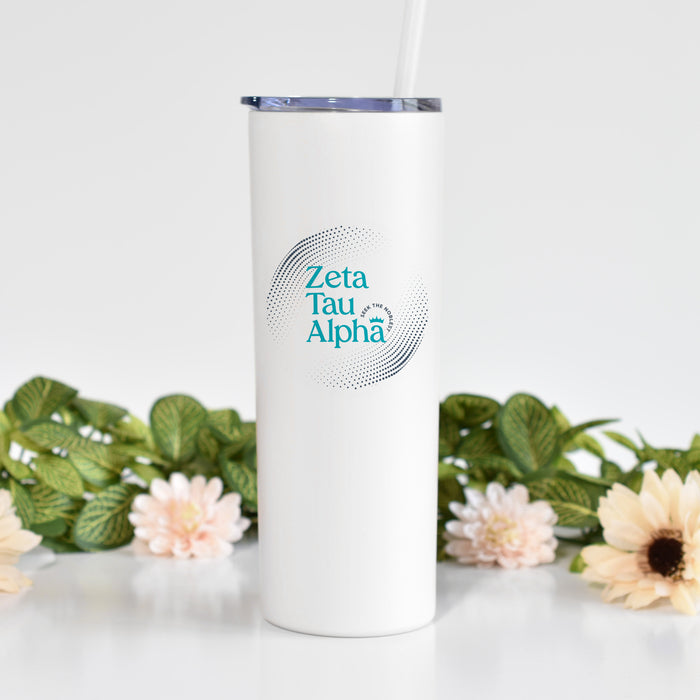 Zeta Tau Alpha Stainless Steel Skinny Tumbler 20 OZ