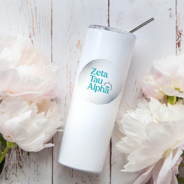 Zeta Tau Alpha Stainless Steel Skinny Tumbler 20 OZ