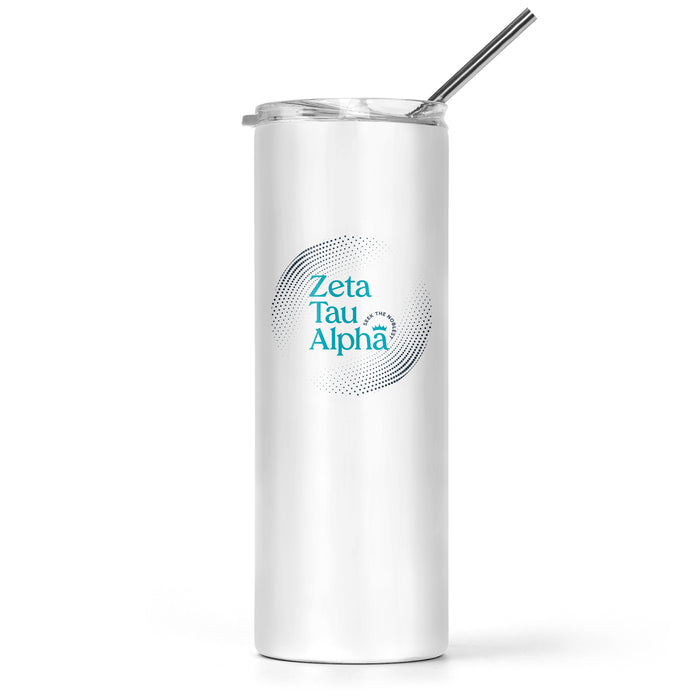 Zeta Tau Alpha Stainless Steel Skinny Tumbler 20 OZ