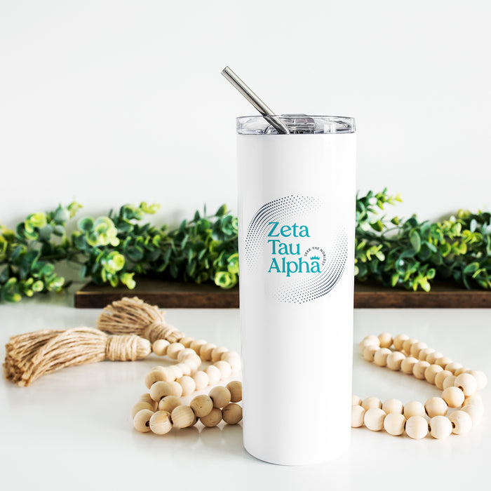 Zeta Tau Alpha Stainless Steel Skinny Tumbler 20 OZ