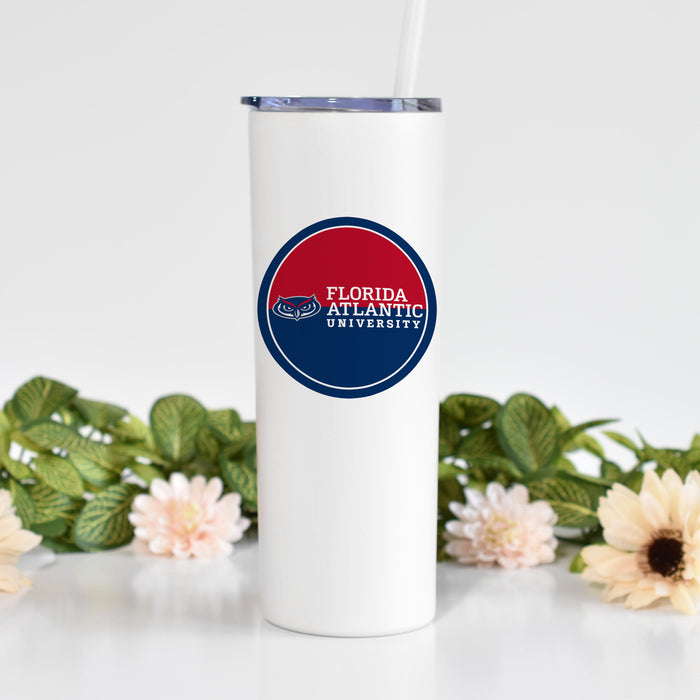Florida Atlantic University Stainless Steel Skinny Tumbler 20 OZ