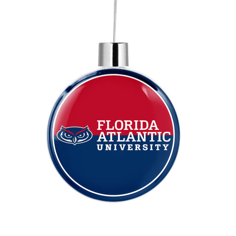 Florida Atlantic University Christmas Ornament Flat Round