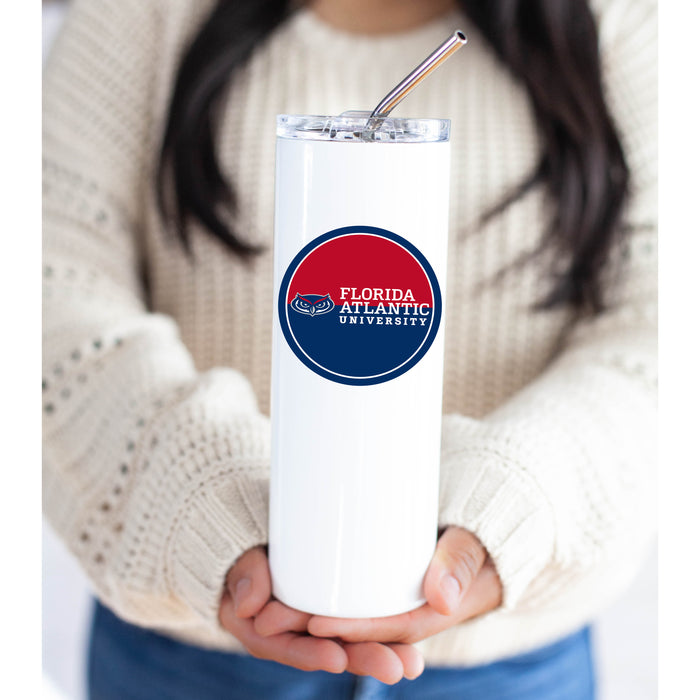Florida Atlantic University Stainless Steel Skinny Tumbler 20 OZ