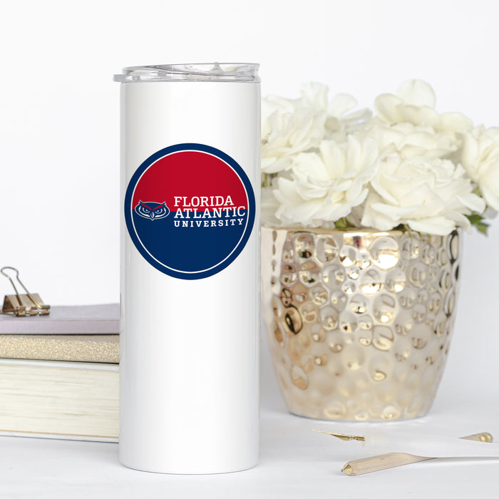 Florida Atlantic University Stainless Steel Skinny Tumbler 20 OZ