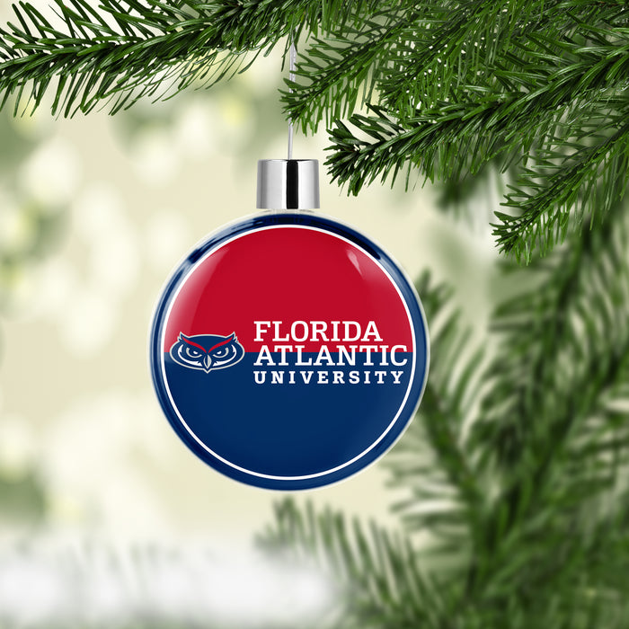 Florida Atlantic University Christmas Ornament Flat Round