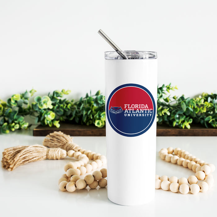 Florida Atlantic University Stainless Steel Skinny Tumbler 20 OZ