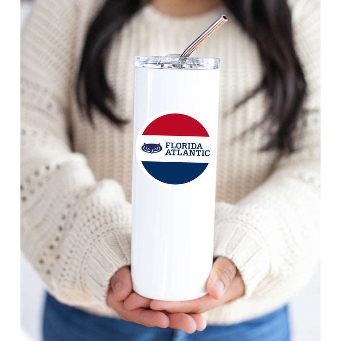 Florida Atlantic University Stainless Steel Skinny Tumbler 20 OZ